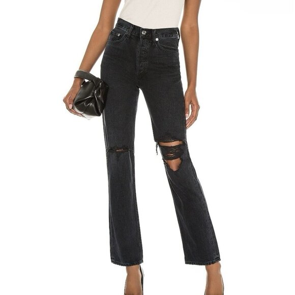 AGOLDE Denim - AGOLDE Lana Straight Jeans Disorder Wash Size 24